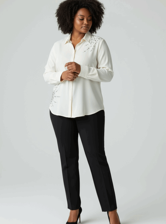 Camicia 105417 Crema