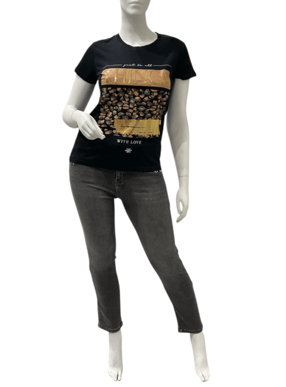 * T-SHIRT NERO 106857