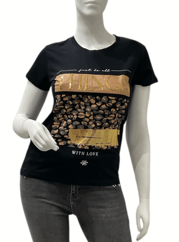 * T-SHIRT NERO 106857