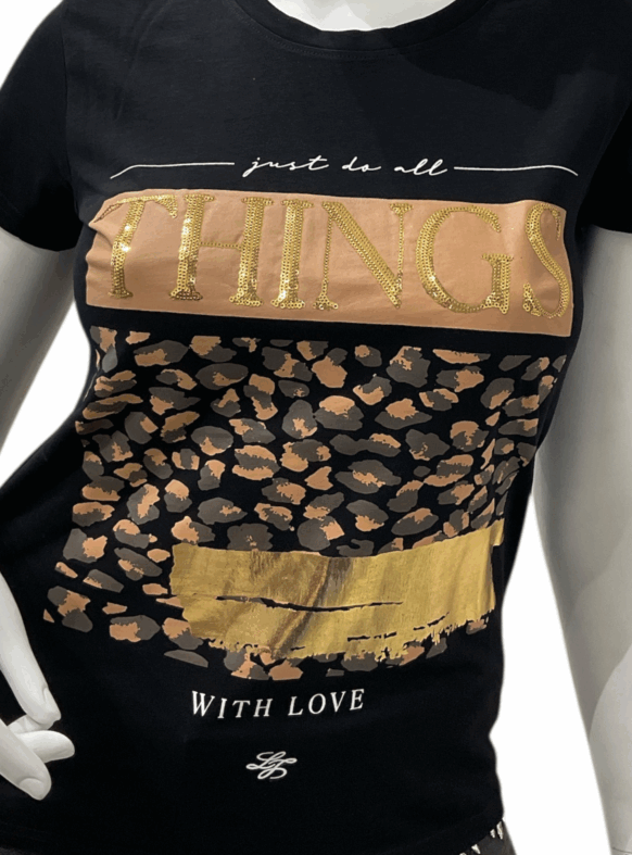 * T-SHIRT NERO 106857