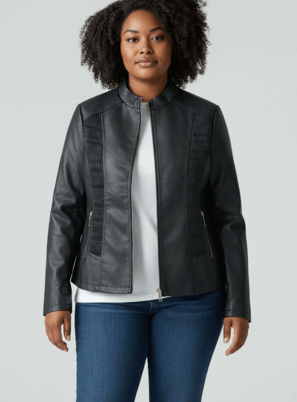 GIUBBINO ECOPELLE NERO 106510