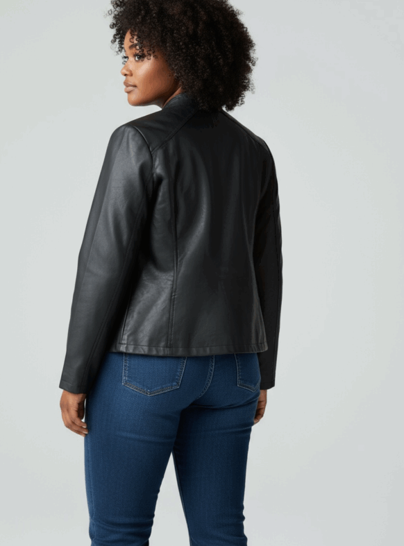 GIUBBINO ECOPELLE NERO 106510