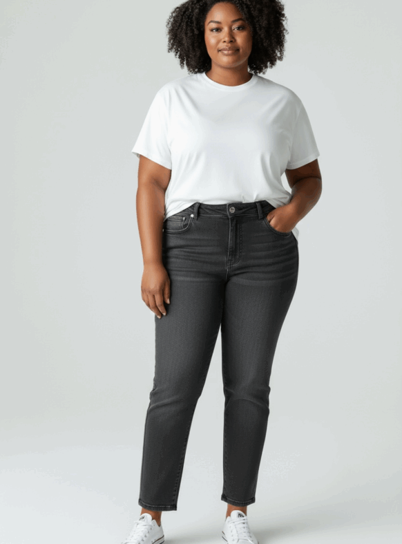 * JEANS SKINNY NERO 106569