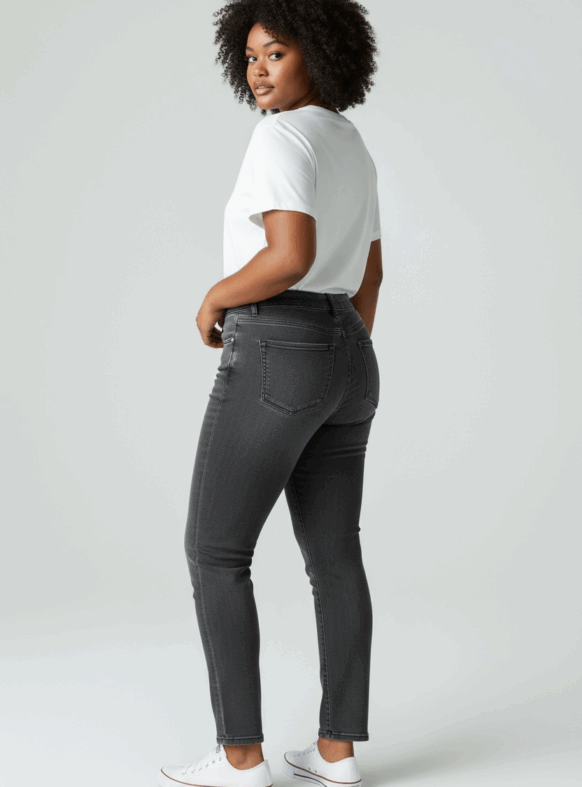 * JEANS SKINNY NERO 106569