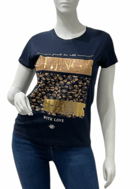 * T-SHIRT BLU 106857