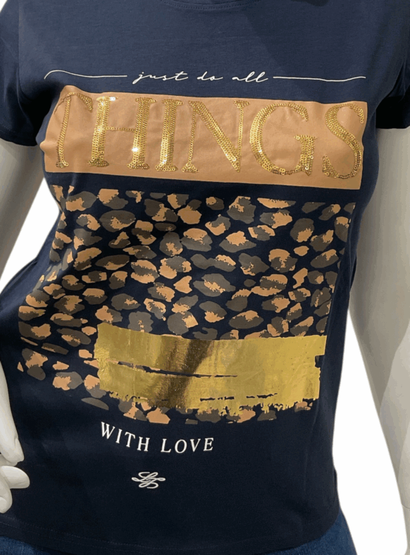 * T-SHIRT BLU 106857