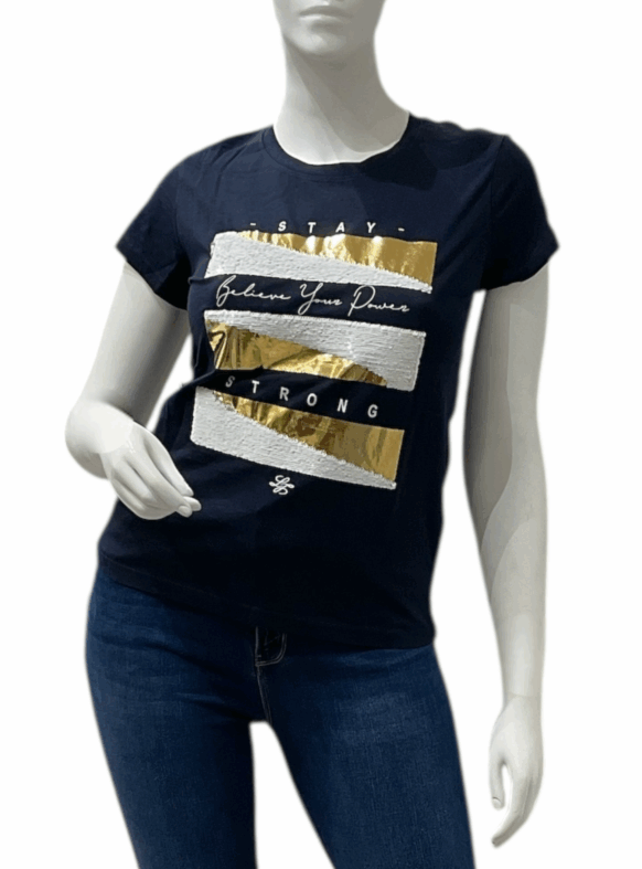 * T-SHIRT BLU 106858