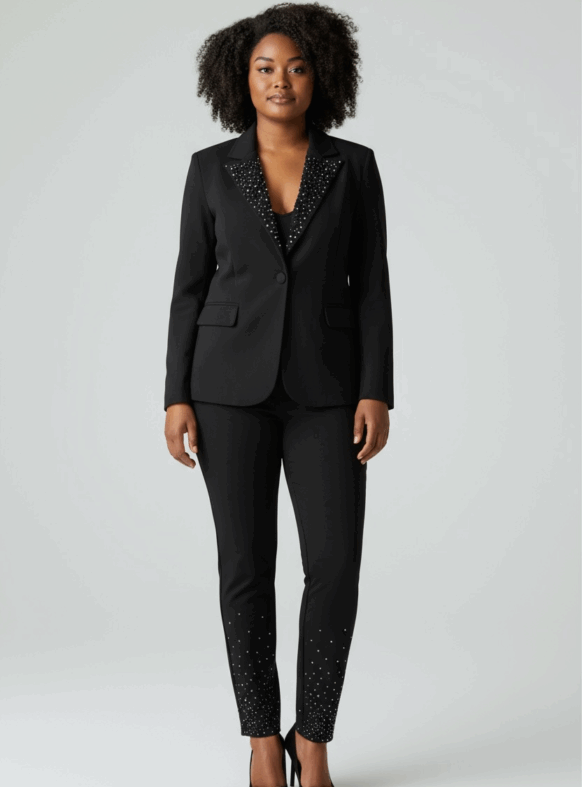 * GIACCA NICOLE NERO 110478