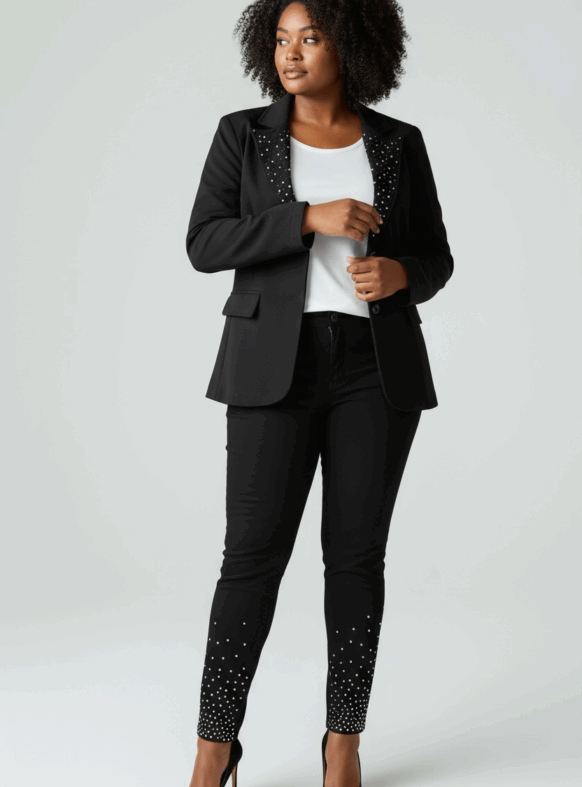 * GIACCA NICOLE NERO 110478