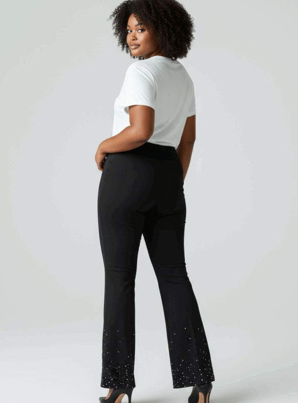 * PANTALONI NICOLE NERO 110479