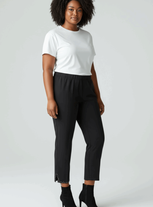 * PANTALONI NICOLE NERO 110481