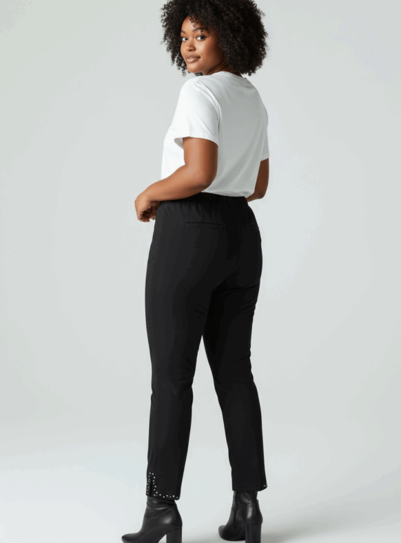 * PANTALONI NICOLE NERO 110481