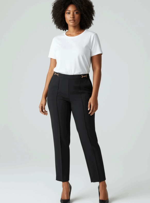 PANTALONI PART NERO 108038