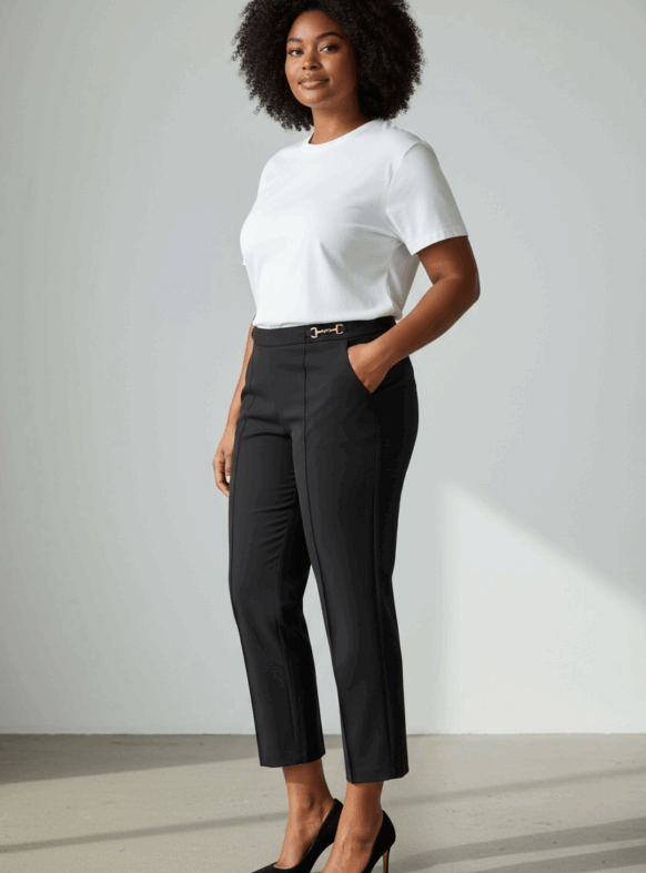 PANTALONI PART NERO 108038
