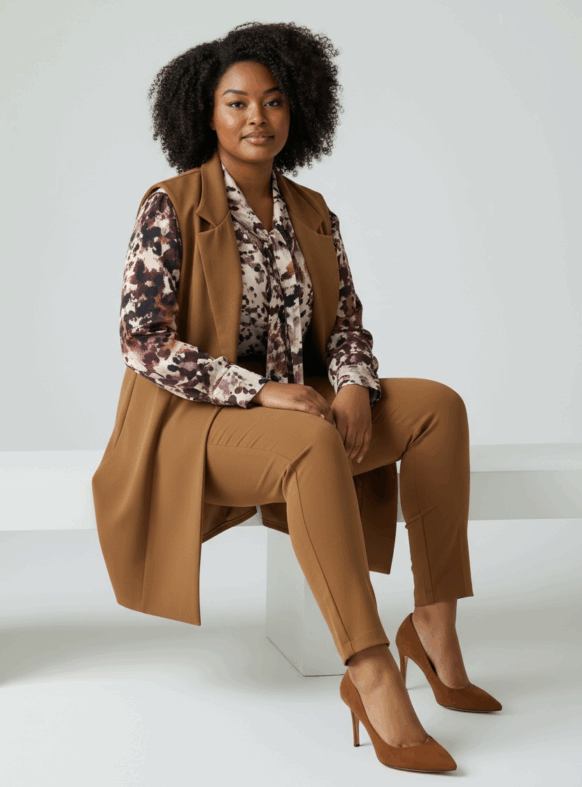 GILET TABACCO 105178