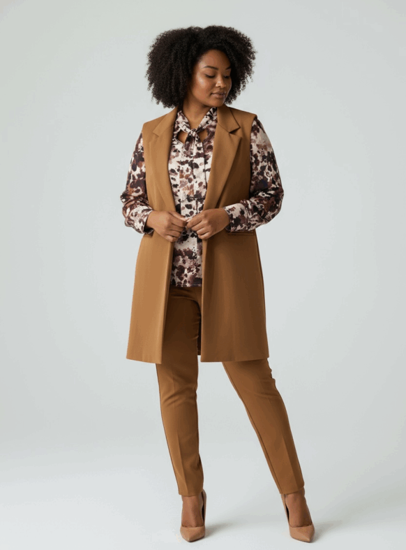 GILET TABACCO 105178