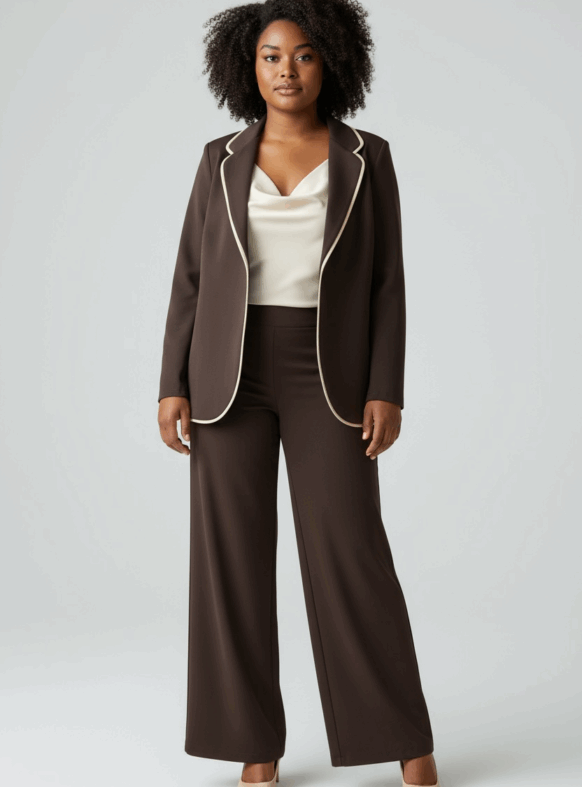 * GIACCA HADID MORO/CREMA 110543