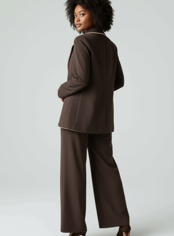 * GIACCA HADID MORO/CREMA 110543