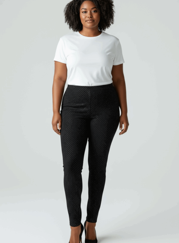 * LEGGINGS NERO/ARG 110526