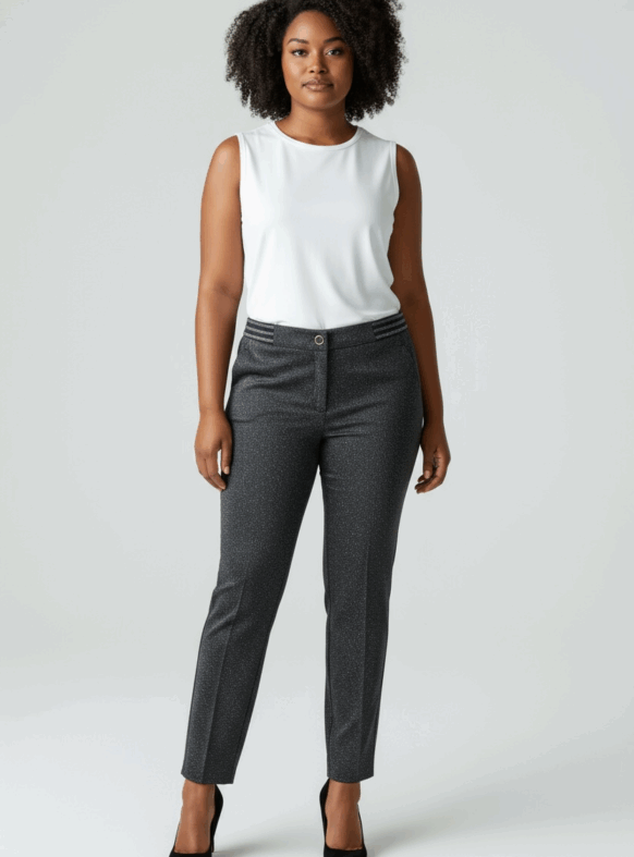 * PANTALONI SMUL NERO 110477