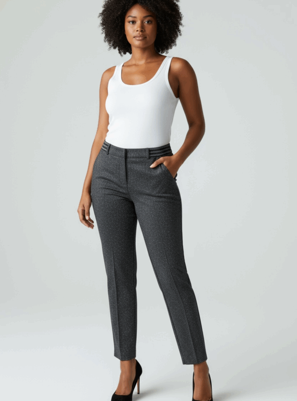 * PANTALONI SMUL NERO 110477