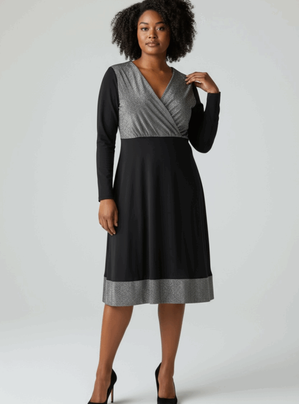 * ABITO BRIELLE Nero/Argento 110577