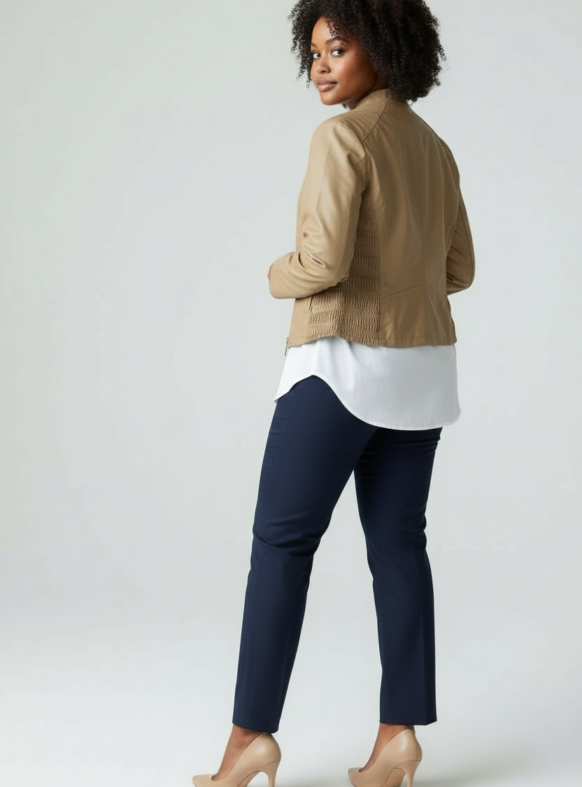 GIUBBINO ECOPELLE BEIGE 104900