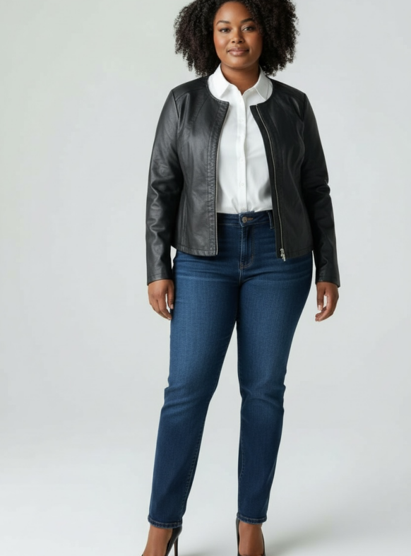 GIUBBINO ECOPELLE NERO 99390