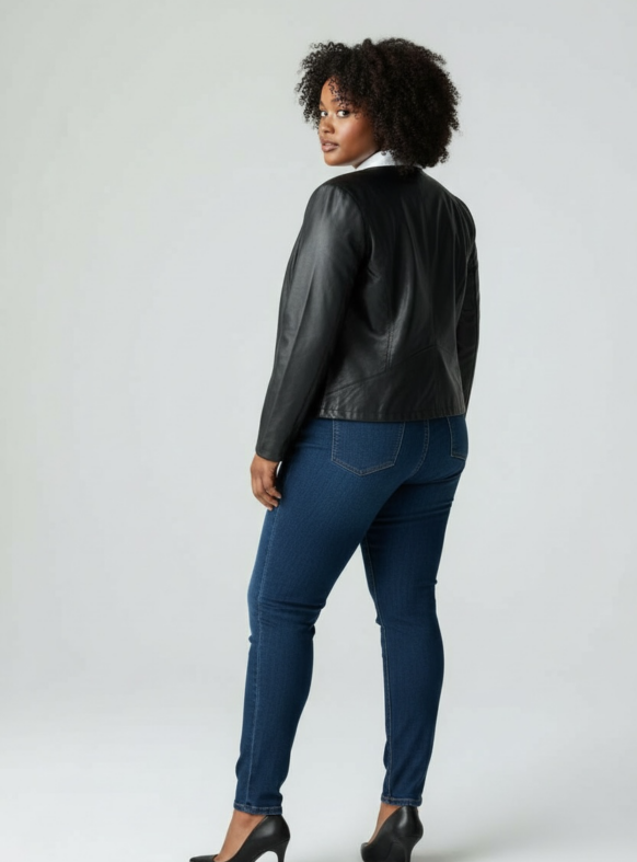 GIUBBINO ECOPELLE NERO 99390