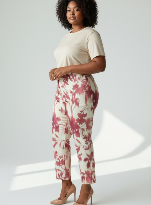 PANTALONI KERMIT ROSSO F. 109681