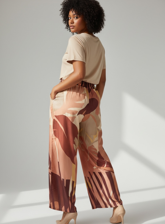 PANTALONI BULBO NUDE F. 109053