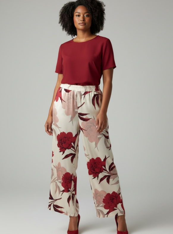 PANTALONI CLADY CREMA F. 110025