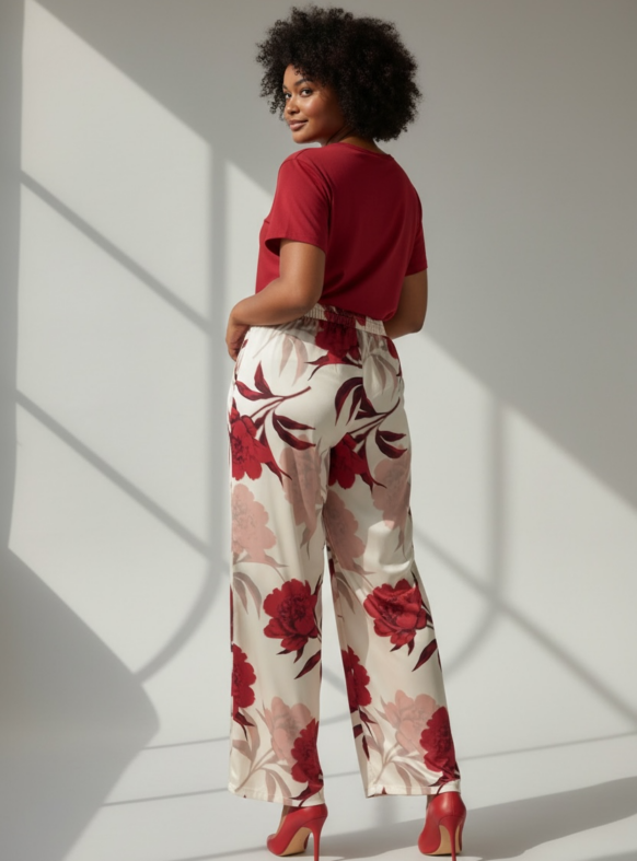 PANTALONI CLADY CREMA F. 110025