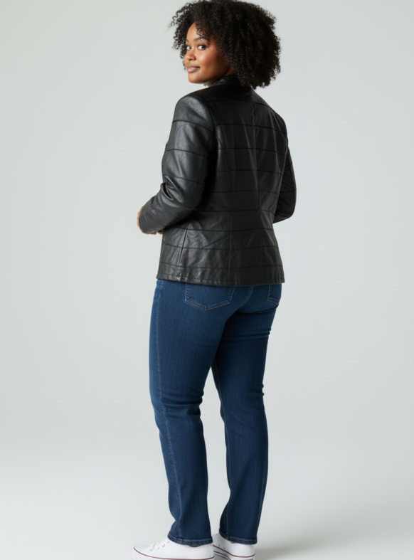 GIUBBINO ECOPELLE NERO 108748