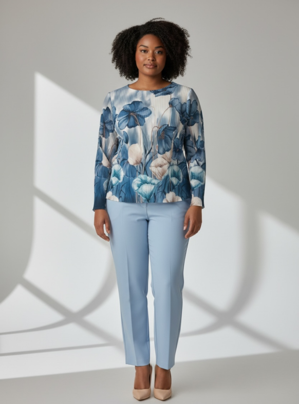 BLUSA PLISSET F1 AVION