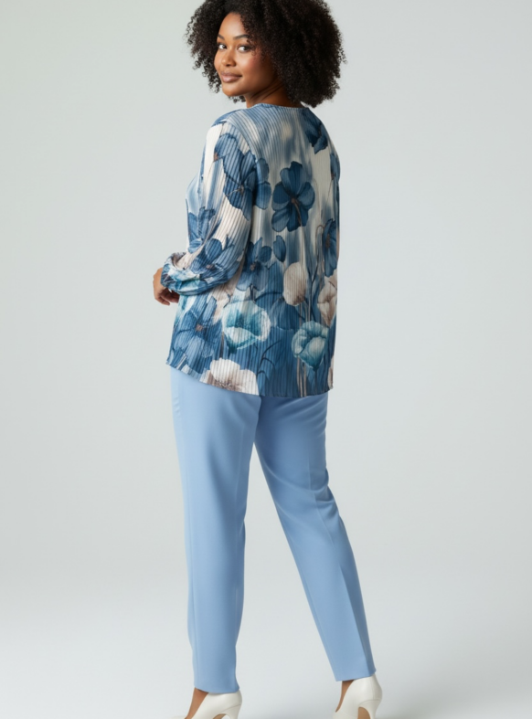 BLUSA PLISSET F1 AVION