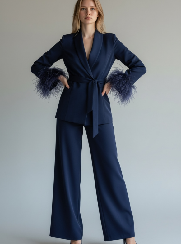 TAILLEUR PIUME RASO BLU 04610