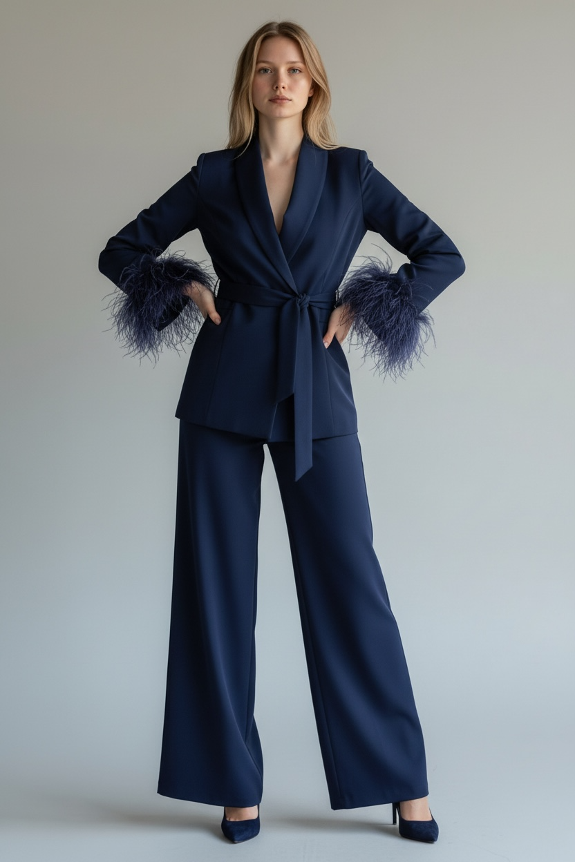 TAILLEUR PIUME RASO BLU 04610