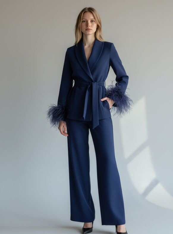 TAILLEUR PIUME RASO BLU 04610