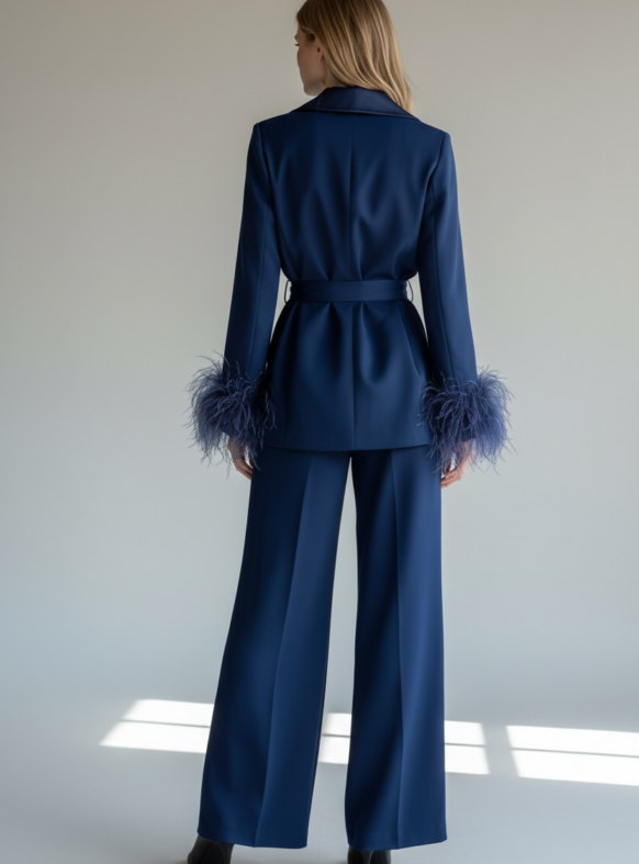 TAILLEUR PIUME RASO BLU 04610