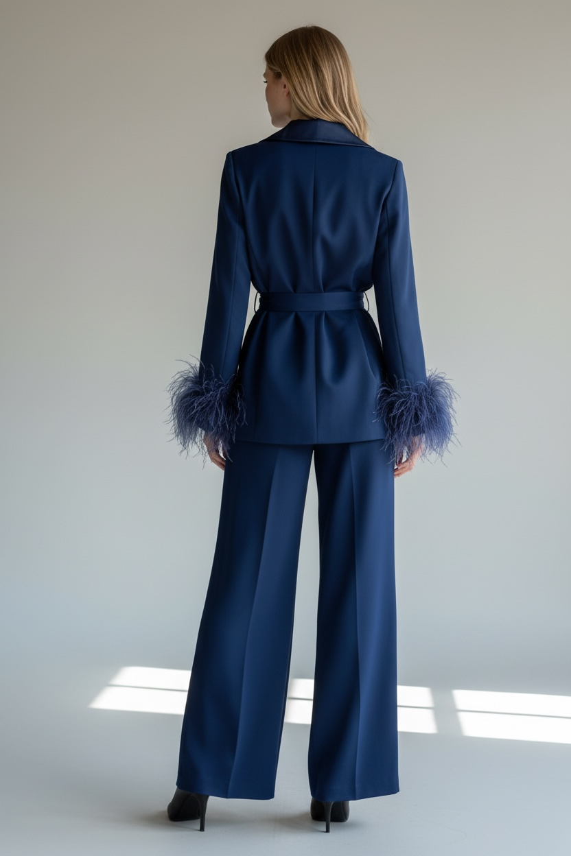 TAILLEUR PIUME RASO BLU 04610 - immagine 2