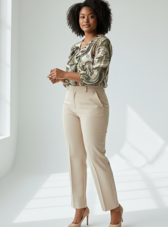 BLUSA SCOLLO V ROUCHES 2 VERDE