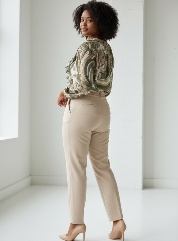 BLUSA SCOLLO V ROUCHES 2 VERDE