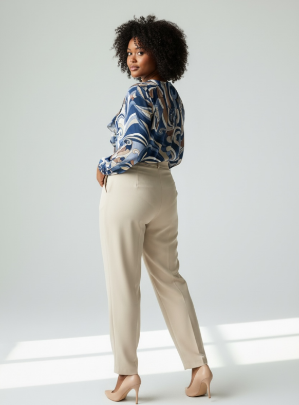 BLUSA SCOLLO V ROUCHES 2 AVION